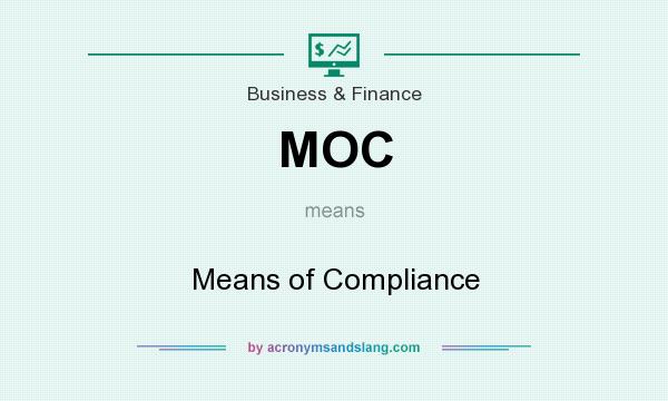 What does MOC mean? It stands for Means of Compliance