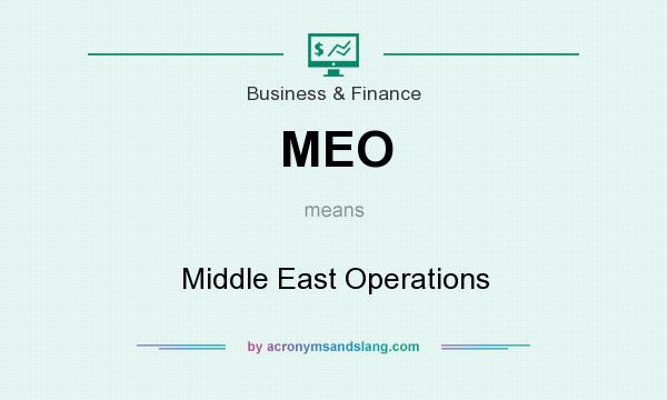 What does MEO mean? It stands for Middle East Operations