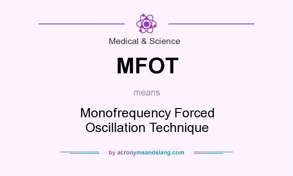 What does MFOT mean? It stands for Monofrequency Forced Oscillation Technique
