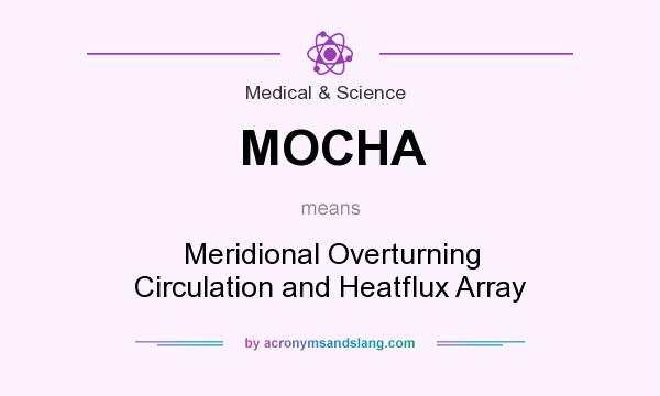 What does MOCHA mean? It stands for Meridional Overturning Circulation and Heatflux Array