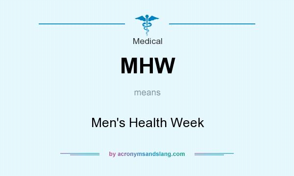 What does MHW mean? It stands for Men`s Health Week