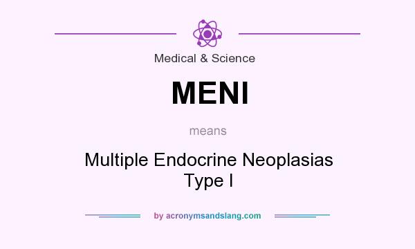 What does MENI mean? It stands for Multiple Endocrine Neoplasias Type I