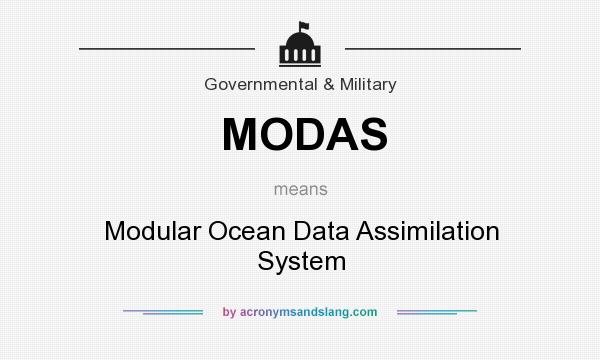 What does MODAS mean? It stands for Modular Ocean Data Assimilation System