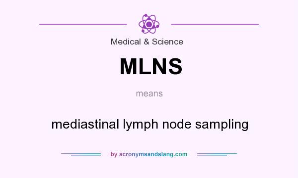 What does MLNS mean? It stands for mediastinal lymph node sampling