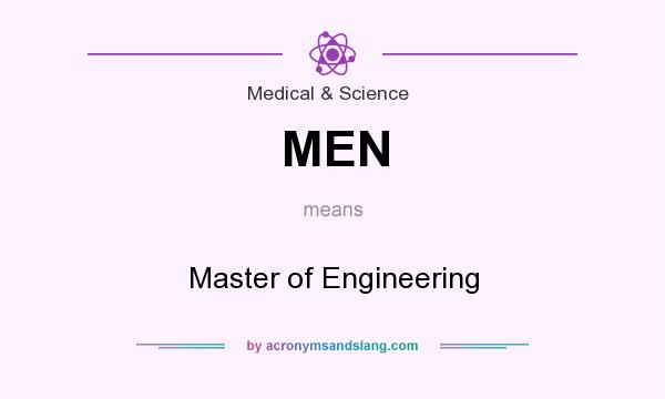 What does MEN mean? It stands for Master of Engineering
