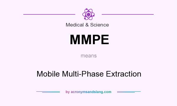 What does MMPE mean? It stands for Mobile Multi-Phase Extraction