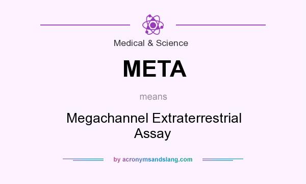 What does META mean? It stands for Megachannel Extraterrestrial Assay