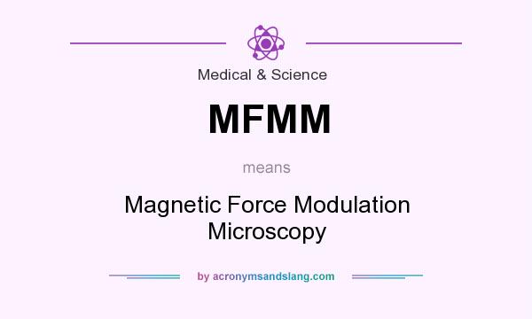 What does MFMM mean? It stands for Magnetic Force Modulation Microscopy