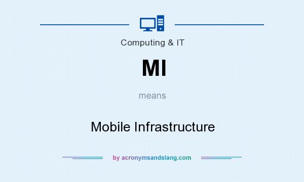 What does MI mean? It stands for Mobile Infrastructure