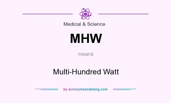 What does MHW mean? It stands for Multi-Hundred Watt