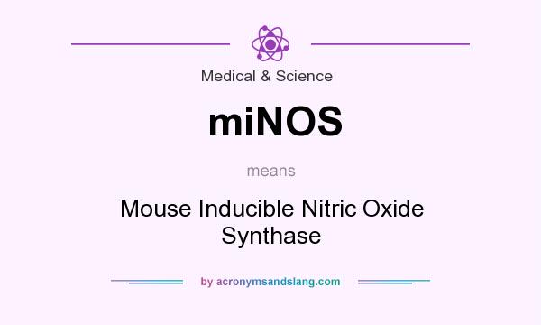 What does miNOS mean? It stands for Mouse Inducible Nitric Oxide Synthase