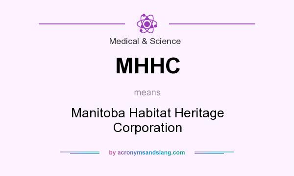 What does MHHC mean? It stands for Manitoba Habitat Heritage Corporation