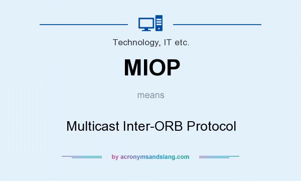 What does MIOP mean? It stands for Multicast Inter-ORB Protocol