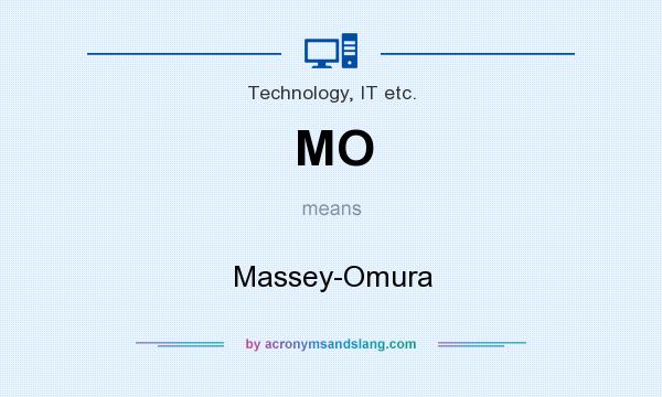 What does MO mean? It stands for Massey-Omura
