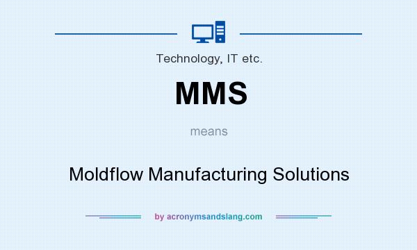 What does MMS mean? It stands for Moldflow Manufacturing Solutions