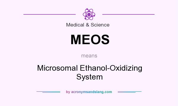 What does MEOS mean? It stands for Microsomal Ethanol-Oxidizing System