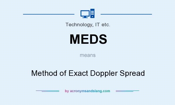 What does MEDS mean? It stands for Method of Exact Doppler Spread
