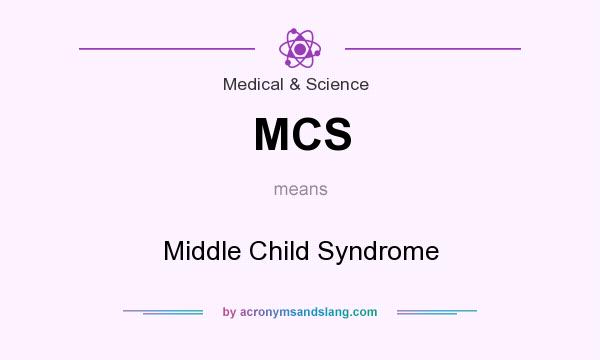 What does MCS mean? It stands for Middle Child Syndrome