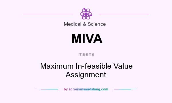 What does MIVA mean? It stands for Maximum In-feasible Value Assignment