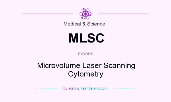 What does MLSC mean? It stands for Microvolume Laser Scanning Cytometry