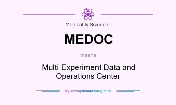 What does MEDOC mean? It stands for Multi-Experiment Data and Operations Center