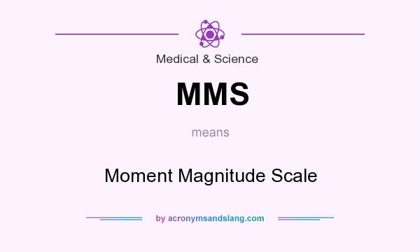 What does MMS mean? It stands for Moment Magnitude Scale