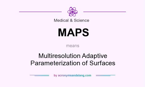 What does MAPS mean? It stands for Multiresolution Adaptive Parameterization of Surfaces