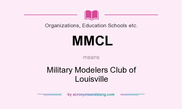 What does MMCL mean? It stands for Military Modelers Club of Louisville