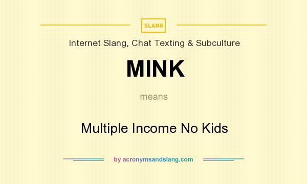 What does MINK mean? It stands for Multiple Income No Kids