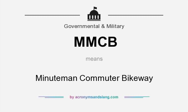 What does MMCB mean? It stands for Minuteman Commuter Bikeway