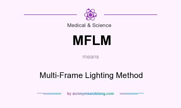 What does MFLM mean? It stands for Multi-Frame Lighting Method
