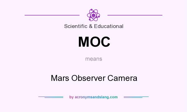 What does MOC mean? It stands for Mars Observer Camera