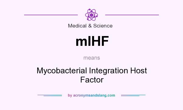 What does mIHF mean? It stands for Mycobacterial Integration Host Factor