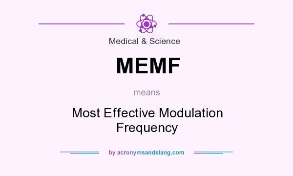 What does MEMF mean? It stands for Most Effective Modulation Frequency