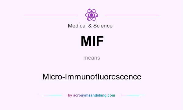 What does MIF mean? It stands for Micro-Immunofluorescence