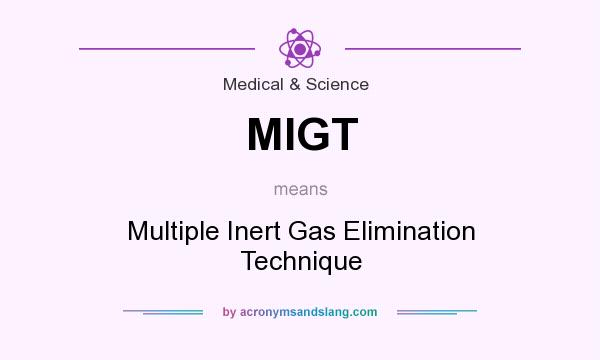 What does MIGT mean? It stands for Multiple Inert Gas Elimination Technique