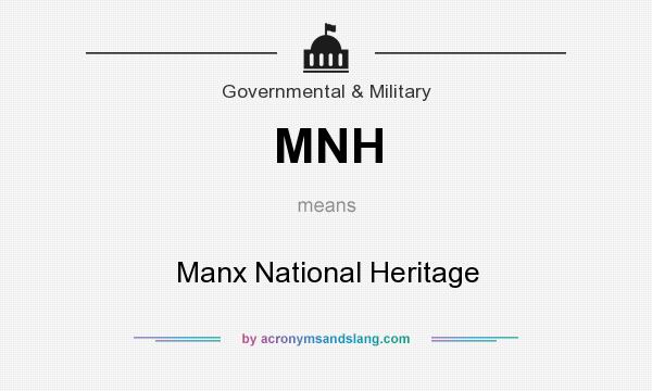 What does MNH mean? It stands for Manx National Heritage