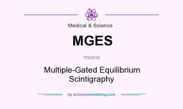 What does MGES mean? It stands for Multiple-Gated Equilibrium Scintigraphy