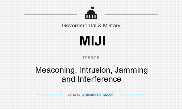 What does MIJI mean? It stands for Meaconing, Intrusion, Jamming and Interference