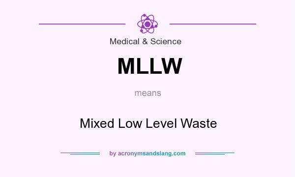 What does MLLW mean? It stands for Mixed Low Level Waste