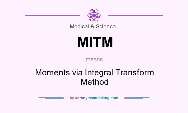 What does MITM mean? It stands for Moments via Integral Transform Method