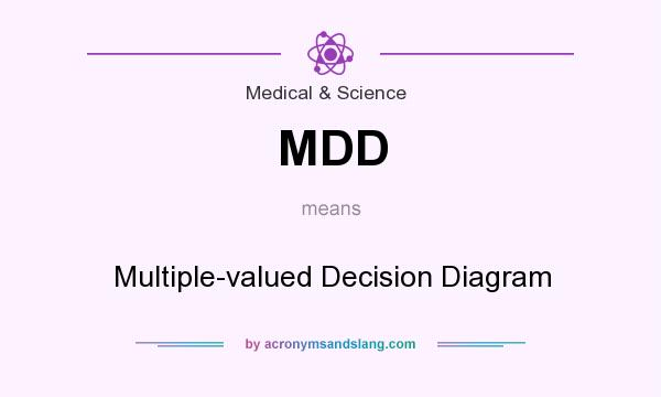 What does MDD mean? It stands for Multiple-valued Decision Diagram
