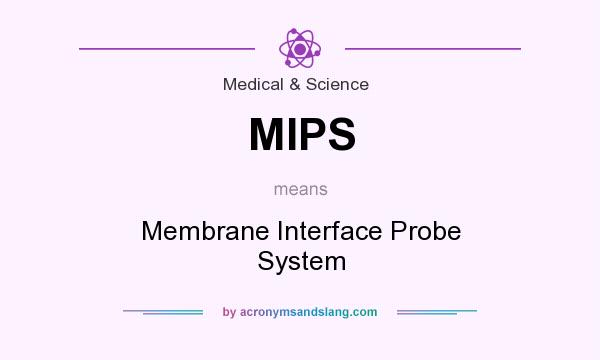 What does MIPS mean? It stands for Membrane Interface Probe System