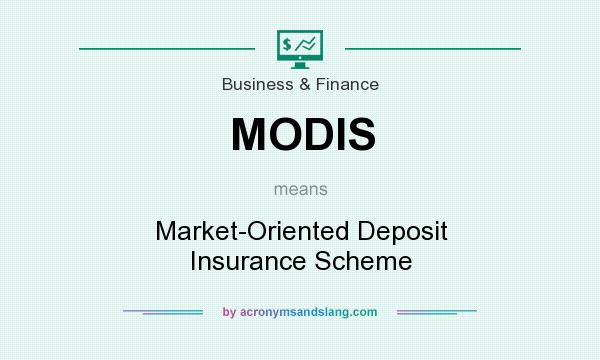What does MODIS mean? It stands for Market-Oriented Deposit Insurance Scheme