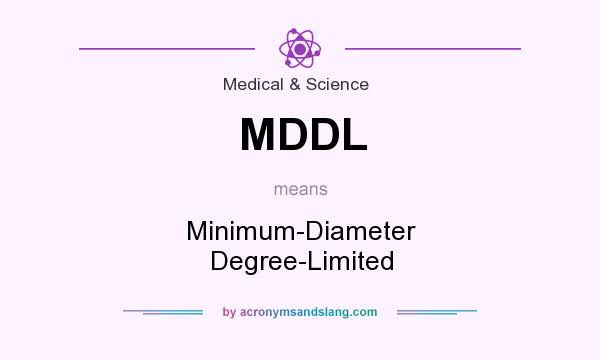 What does MDDL mean? It stands for Minimum-Diameter Degree-Limited