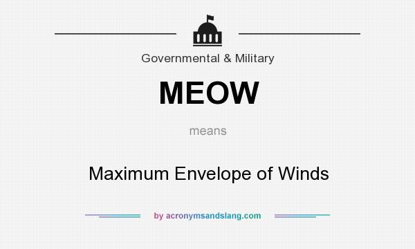 What does MEOW mean? It stands for Maximum Envelope of Winds