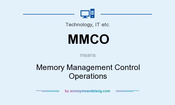 What does MMCO mean? It stands for Memory Management Control Operations