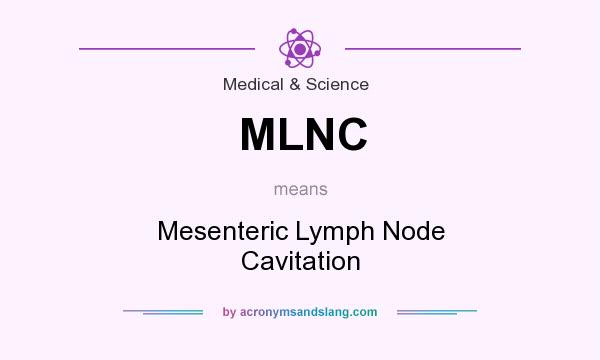 What does MLNC mean? It stands for Mesenteric Lymph Node Cavitation