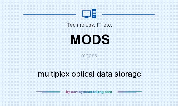 What does MODS mean? It stands for multiplex optical data storage