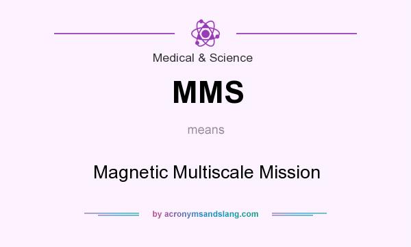 What does MMS mean? It stands for Magnetic Multiscale Mission